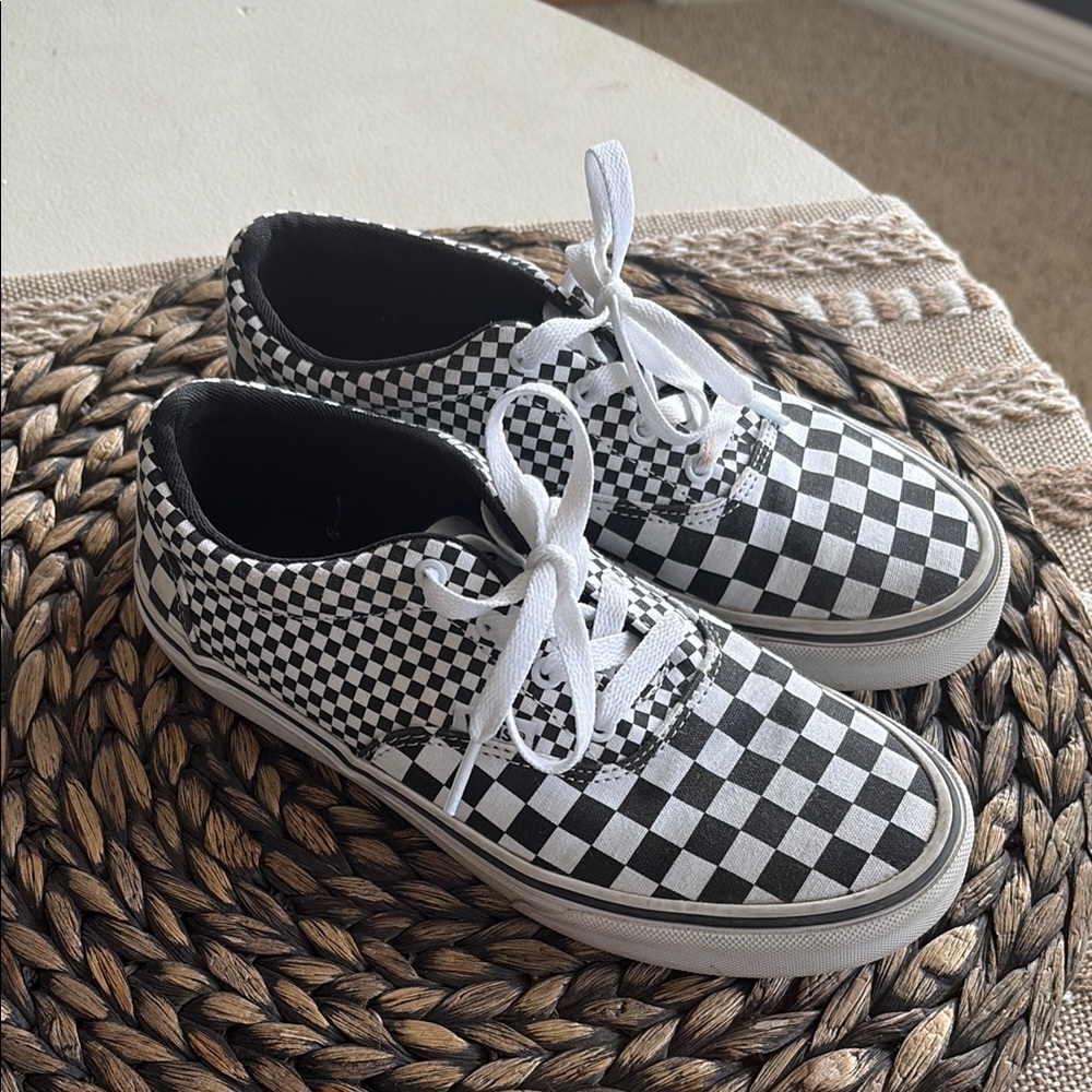 Checkered Black and White Sneakers